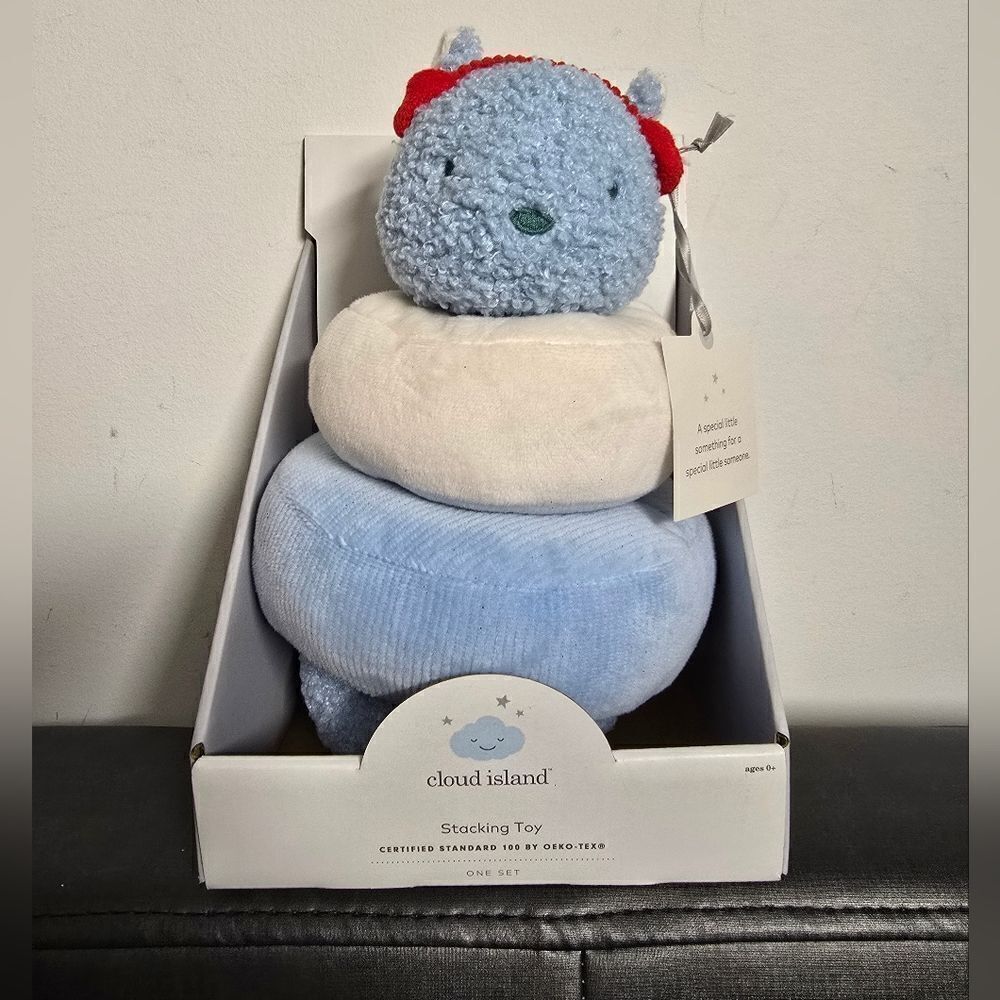 Cloud Island Squirrel Stacking Baby Toy, NEW
